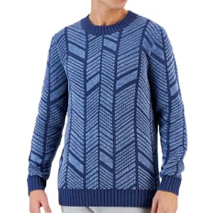 Alfani Men's Herringbone Sweater for $10