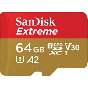SanDisk 64GB Extreme for Mobile Gaming microSD UHS-I Card - C10, U3, V30, 4K, A2, Micro SD - for $10