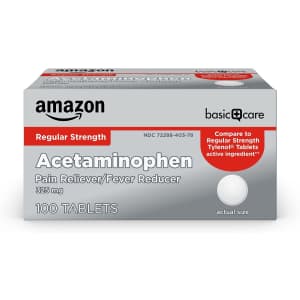 Amazon Basic Care Acetaminophen Tablets 100-Count Bottle for $2.24 via Sub & Save