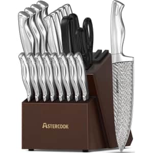 Astercook Knife Set, 12 Pcs Color-Coded Kitchen Knife Set, 6 Color