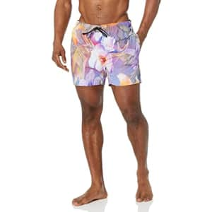 HUGO Tropical Design Swim Trunk for $25