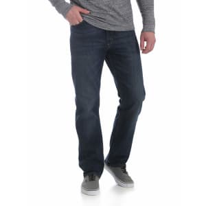 Wrangler Men's Relaxed Fit Flex Jeans for $13