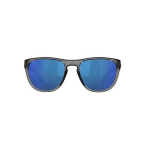 Costa Del Mar Men's Irie Polarized Round Sunglasses, Grey Crystal/Blue Mirrored Polarized-580P, 55 for $134