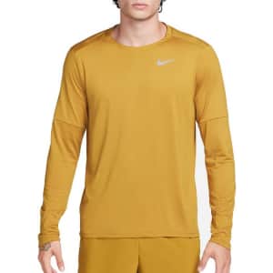 Nike Men's Dri-FIT Element Running Crew Long Sleeve T-Shirt for $10 in cart