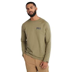 Timberland Men's Standard Core Refelctive PRO Logo Long-Sleeve T-Shirt, Factory, M for $31