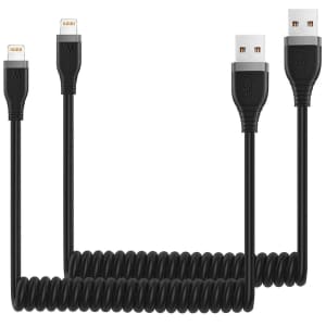 Miger 4-Foot Coiled Lightning Cable 2-Pack for $6