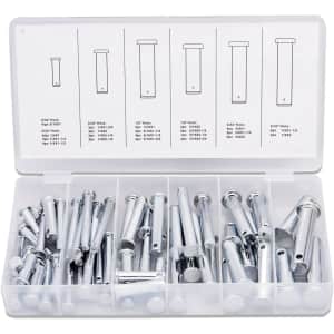 Neiko 60-Pc. Clevis Pin Assortment for $13