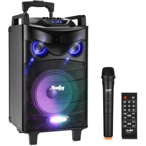 Moukey Bluetooth Karaoke Machine w/ 10" Subwoofer for $92 Moukey Bluetooth Karaoke Machine w/ 10" Subwoofer for $92