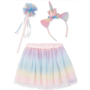 The Children's Place Girls' Birthday Glitter Unicorn 3-Pc. Accessories Set for $12