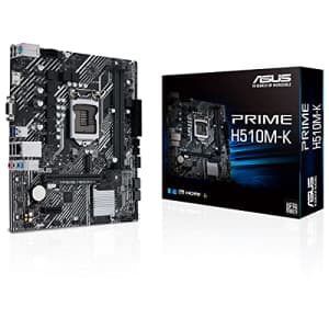 ASUS Prime H510M-K Intel H510 LGA 1200 Micro ATX Motherboard for $132