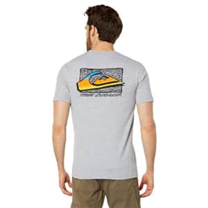Quiksilver Men's Retro Fade Tee Shirt, Athletic Heather, XX-Large for $21