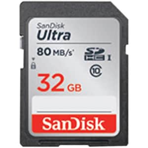 SanDisk Ultra SDSDUNC-032G-AN6IN32GB 32GB Class 10 SDHC memory card for $8