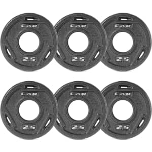 Cap Barbell 2.5-lb. Olympic Grip Weight Plate 6-Pack for $21