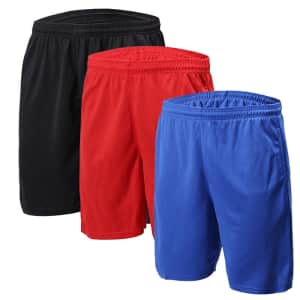 Men's Basketball Shorts 3-Pack for $15