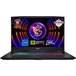 MSI Katana 17 Gaming Laptop: 13th Gen Intel Core i7, GeForce RTX 4060, 17.3" 144Hz FHD Display, for $1,399