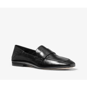 Michael Michael Kors Women's Emory Crinkled Leather Loafers for $49 Michael Michael Kors Women's Emory Crinkled Leather Loafers for $49