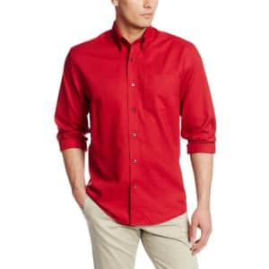 Cutter & Buck Men's Epic Easy Care Nailshead Shirt, Cardinal Red, XXX-large for $41
