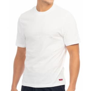 Levi's Men's Cotton Crewneck T-Shirt 5-Pack for $10