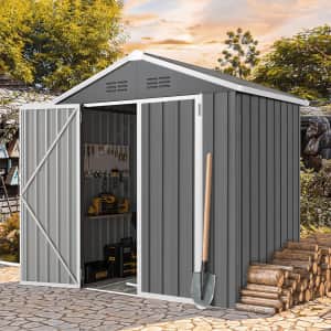 6x4-Foot Outdoor Storage Shed for $160