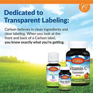 Carlson Labs Carlson - C-Gel, 1000 mg Vitamin C, Immune Support & Tissue Health, Antioxidant, 60 Soft gels for $10
