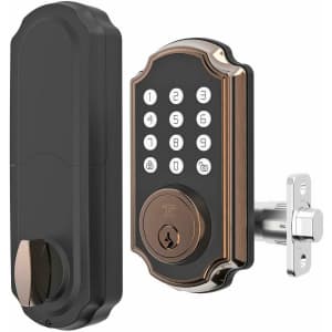 Turbolock Digital Deadbolt Lock w/ Keypad & Voice Prompts for $40
