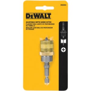 DEWALT DW2043 Hex Shank Non Magnetic Adjustable Screw Depth Setter for $10 DEWALT DW2043 Hex Shank Non Magnetic Adjustable Screw Depth Setter for $10