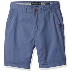 Quiksilver Boys' Big Everyday Chino Light Shorts Youth, Bijou Blue, 30/16 for $21