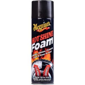 Meguiar's Hot Shine Tire Foam 19-oz. Aerosol Can for $5