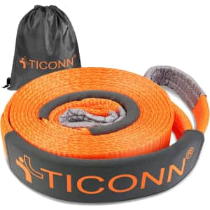 Ticonn 20' x 3" Recovery Tow Strap Kit for $36
