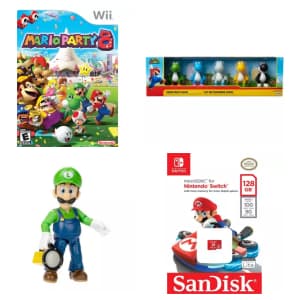 The Super Mario Bros. Movie. Spend $75 or more on select Mario items and you'll get a free Fandango movie ticket to see The Super Mario Bros. Movie. (Up to $15 value.)