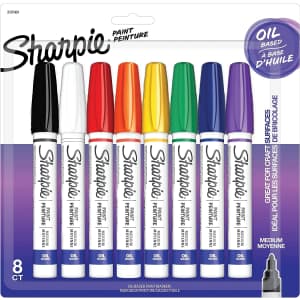 Sharpie Oil-Based Medium Point Paint Markers 8-Pack for $20