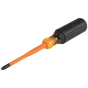 Klein Tools 6934INS 1000V Slim Tip Insulated Screwdriver, 4-Inch Round Shank, #2 Phillips Tip, for $18