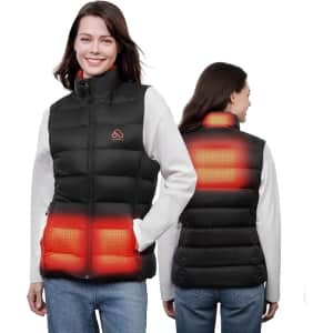 Avidia Women's Rechargeable Heated Vest w/ Battery Pack for $78