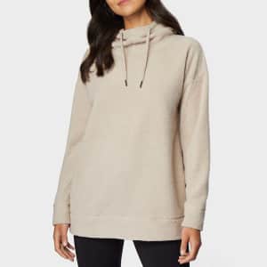 32 Degrees Women's Shorthair Sherpa Pullover Hoodie for $13