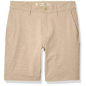 RVCA Boys' Balance Hybrid Short, Khaki, 23 for $50