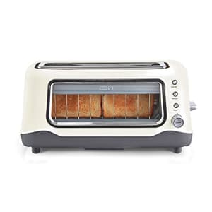 Dash Clear View Extra Wide Slot Toaster with Stainless Steel Accents + See Through Window-Defrost, for $53