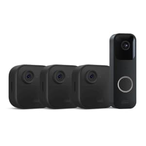 Blink Video Doorbell w/ 3 4th-Gen Outdoor 4 Smart Security Cameras for $182