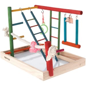 Penn-Plax Bird Life Large Wooden Playpen for $7