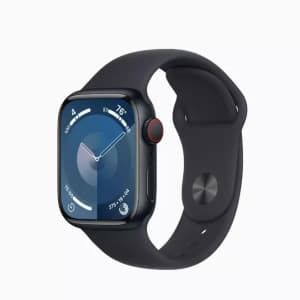 Apple Watch Series 9 45mm GPS + Cellular Smartwatch for $300