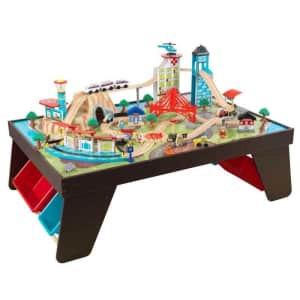 KidKraft Aero City Train Table Set for $95