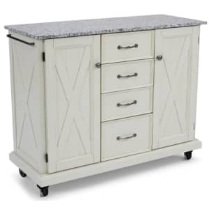 HomeStyles Seaside Kitchen Cart w/ Natural Granite Top for $562