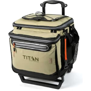 Arctic Zone Titan Deep Freeze 60-Can Collapsible Rolling Cooler for $43