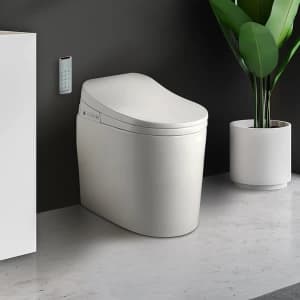 One-Piece Floor Mounted Automatic Toilet for $488