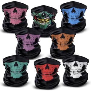 Skull Face Mask 8-Pack for $9