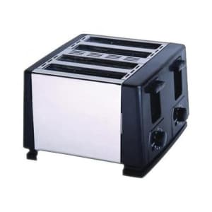 Brentwood TS-284 4 Slice Stainless Steel Toaster- Black & Stainless for $80