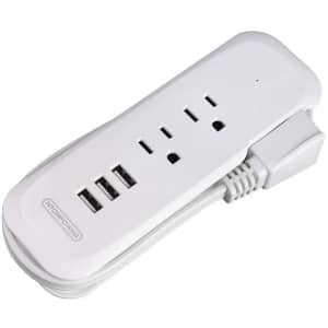 Ntonpower 2-Outlet Travel Power Strip with USB for $17