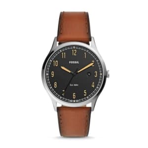 Fossil Men's Forrester Three-Hand Date Leather Watch for $35 Fossil Men's Forrester Three-Hand Date Leather Watch for $35
