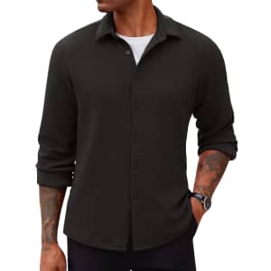 Coofandy Men's Long Sleeve Lightweight Shirt for $10 Coofandy Men's Long Sleeve Lightweight Shirt for $10