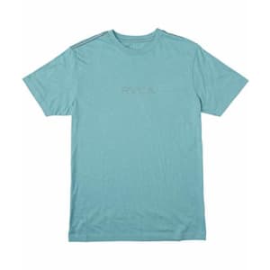 RVCA Men's Red Stitch Graphic Crew T-Shirt, Small SS/ICE Blue for $28