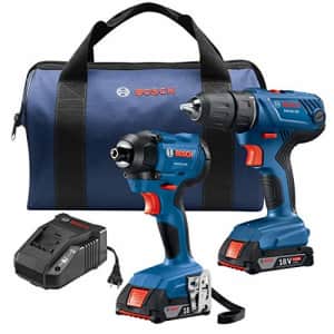 Bosch 18V 2-Tool Combo Kit with 1/2 In. Compact Drill/Driver and 1/4 In. Hex Impact Driver for $168